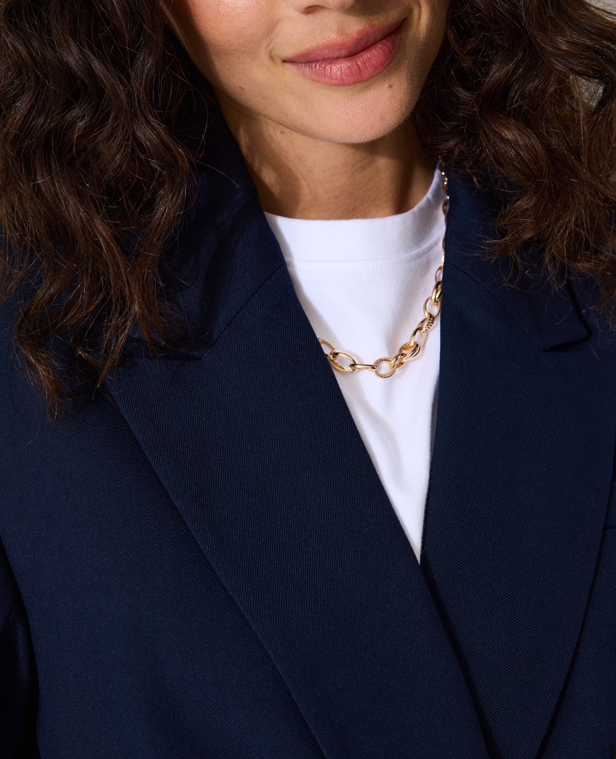 Veste blazer oversize double boutonnage
