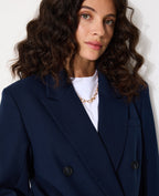 Veste blazer oversize double boutonnage