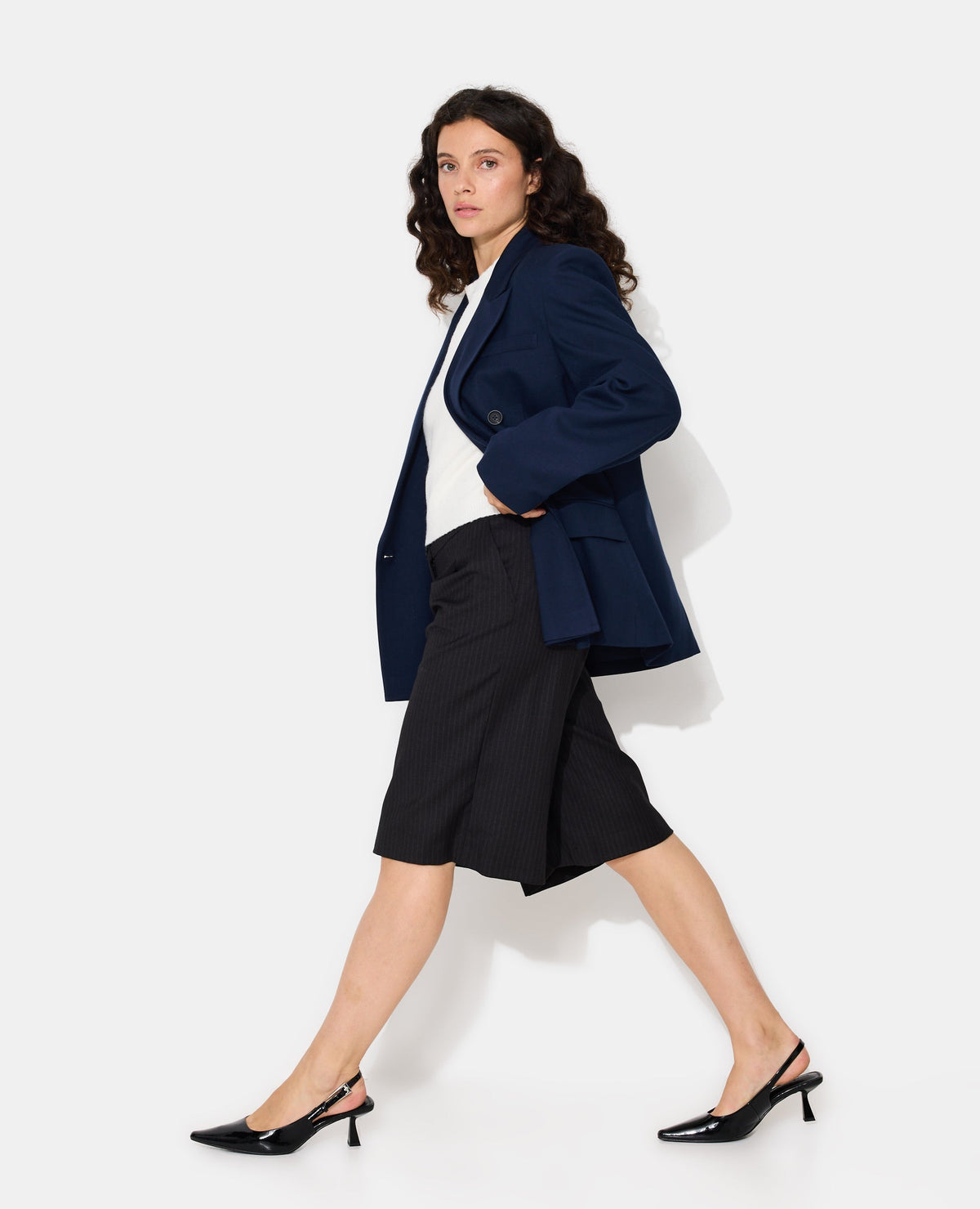 Veste blazer oversize double boutonnage