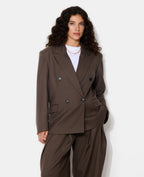 Veste blazer oversize double boutonnage