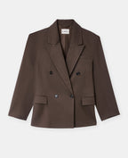 Veste blazer oversize double boutonnage