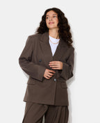 Veste blazer oversize double boutonnage