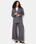 Veste blazer oversize fines rayures
