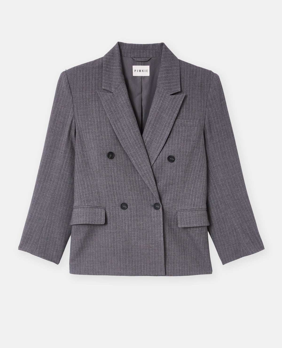 Veste blazer oversize fines rayures