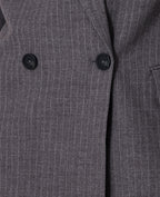 Veste blazer oversize fines rayures