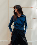 Veste de jogging avec bandes contrastées