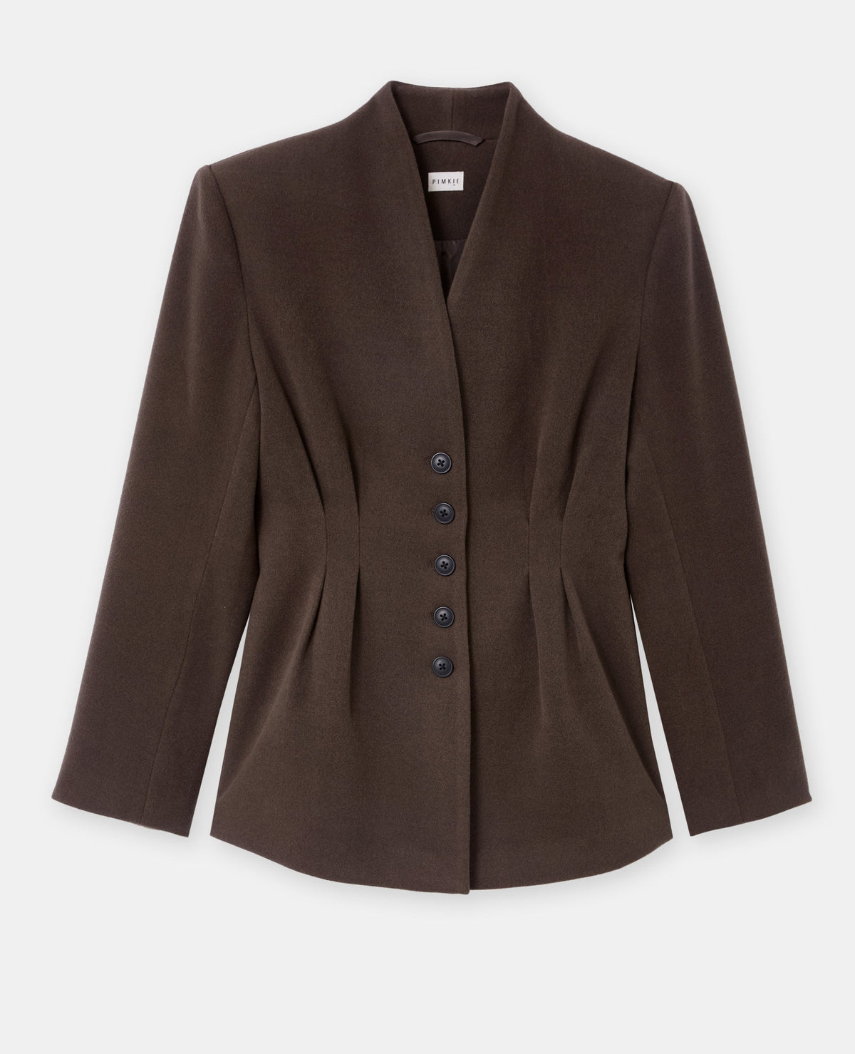 Veste longue et cintrée drap de laine