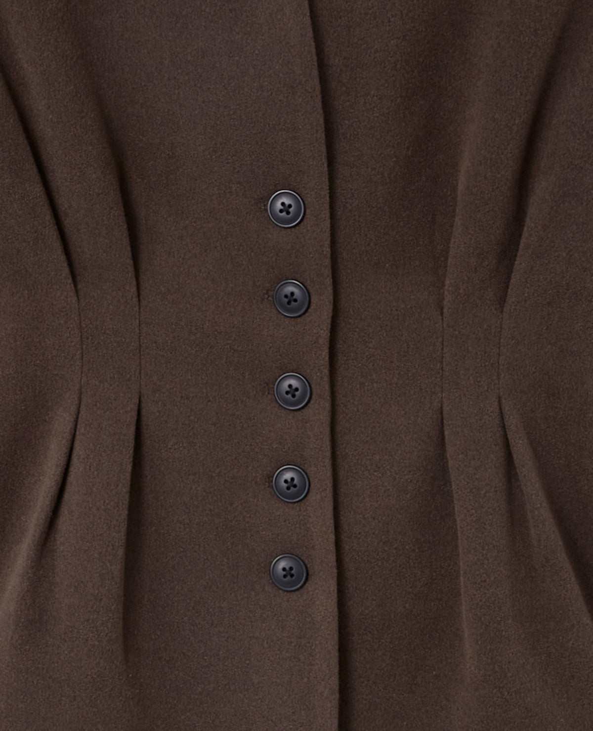 Veste longue et cintrée drap de laine