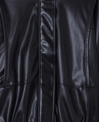 Veste en simili col montant