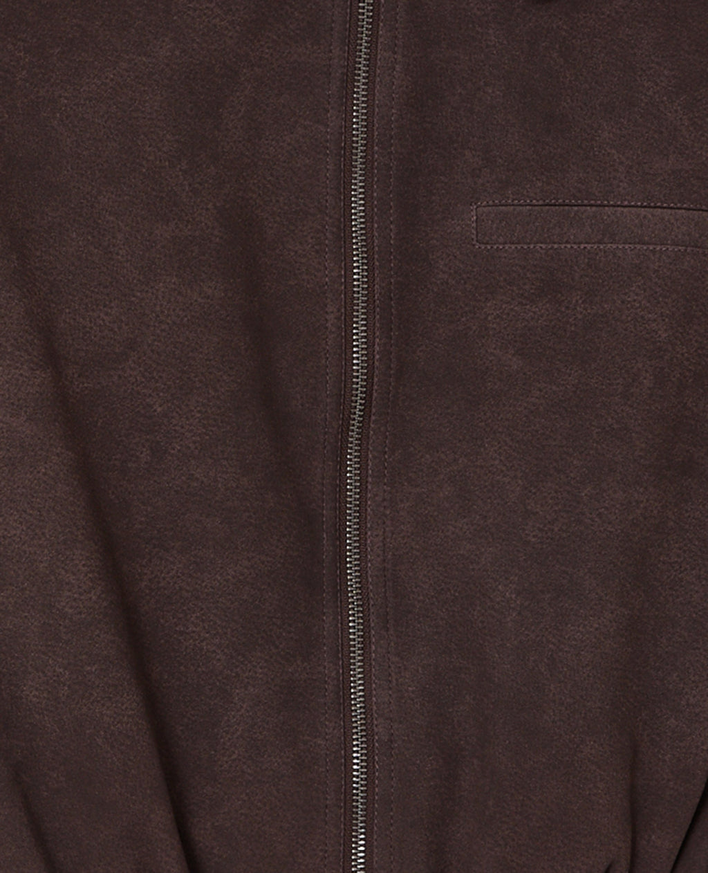 Veste boule zippée en suédine