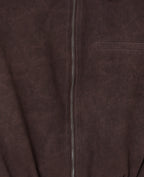 Veste boule zippée en suédine