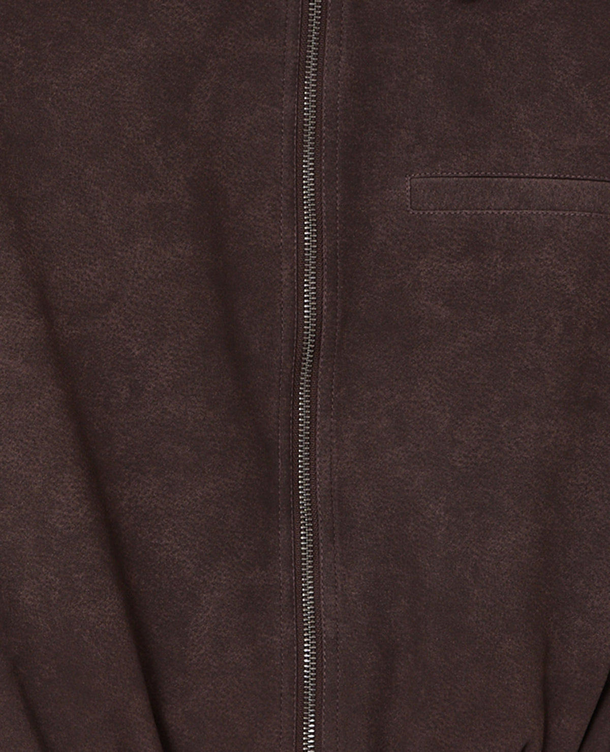 Veste boule zippée en suédine