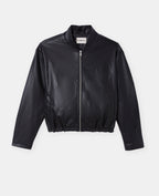 Blouson bomber en simili avec clous