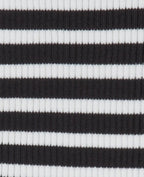 Dos-nu en maille tricot rayée