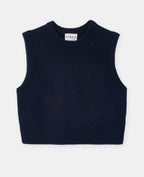 Pull sans manches avec laine