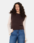 Pull sans manches avec laine
