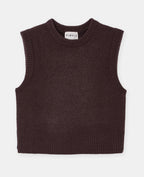 Pull sans manches avec laine