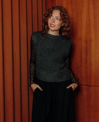 Pull sans manches avec laine