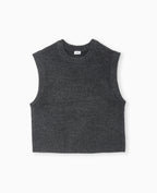 Pull sans manches avec laine