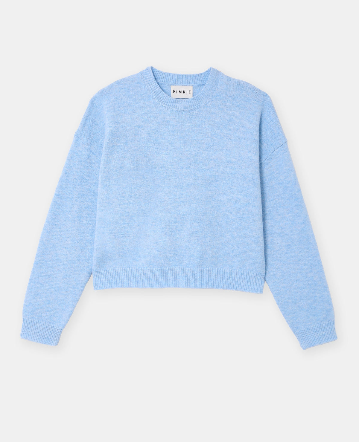 Pull court avec encolure ronde