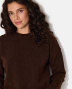 Pull court avec encolure ronde