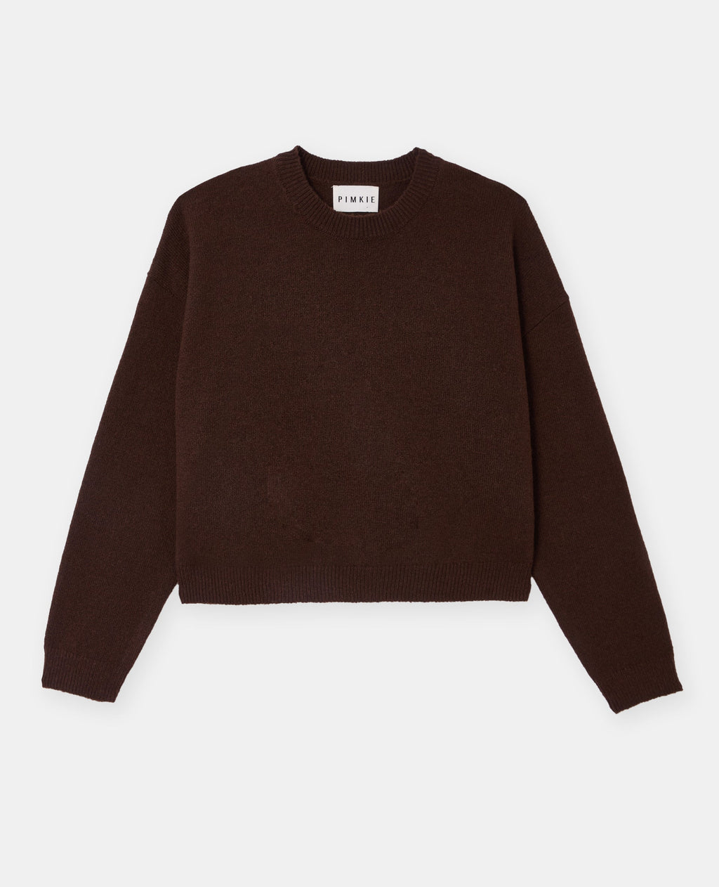 Pull court avec encolure ronde