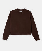 Pull court avec encolure ronde