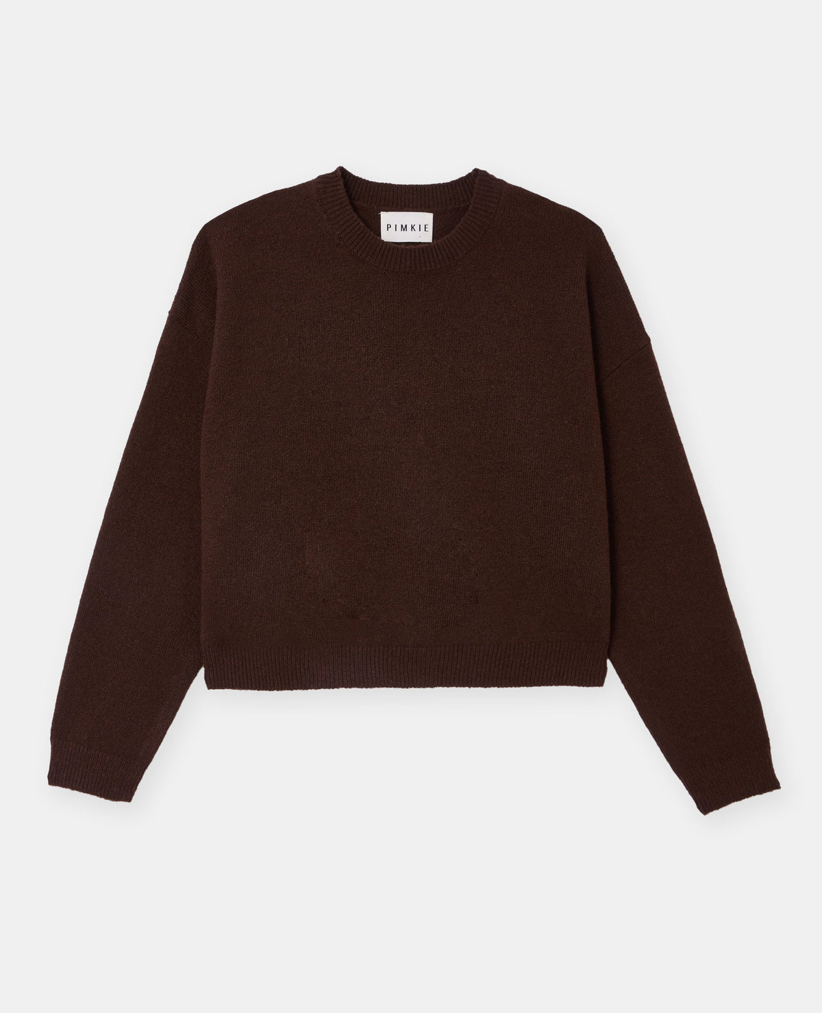 Pull court avec encolure ronde