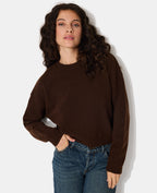 Pull court avec encolure ronde