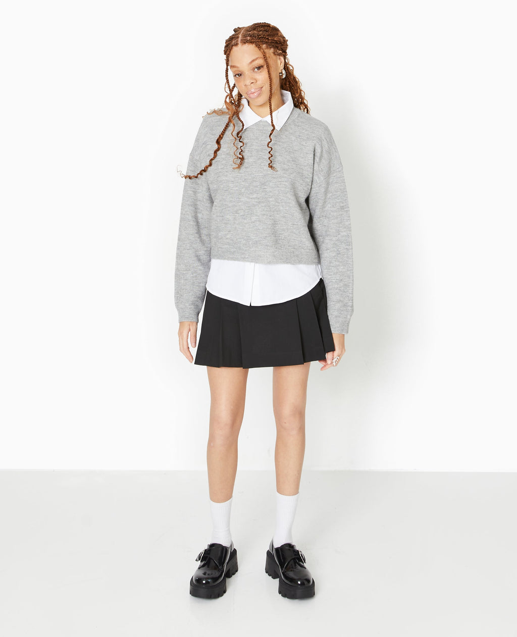 Pull court en maille