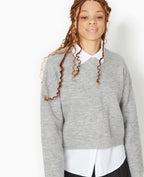 Pull court en maille