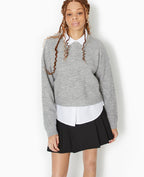 Pull court en maille