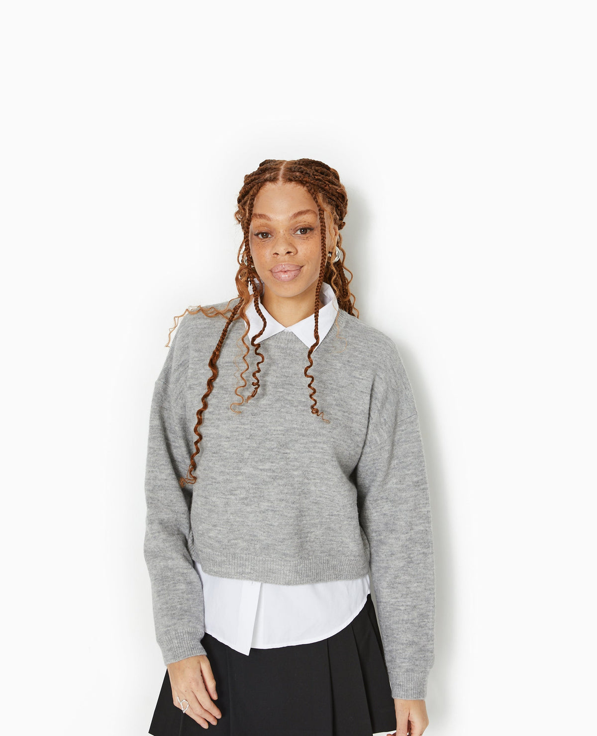 Pull court en maille