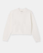 Pull court avec encolure ronde