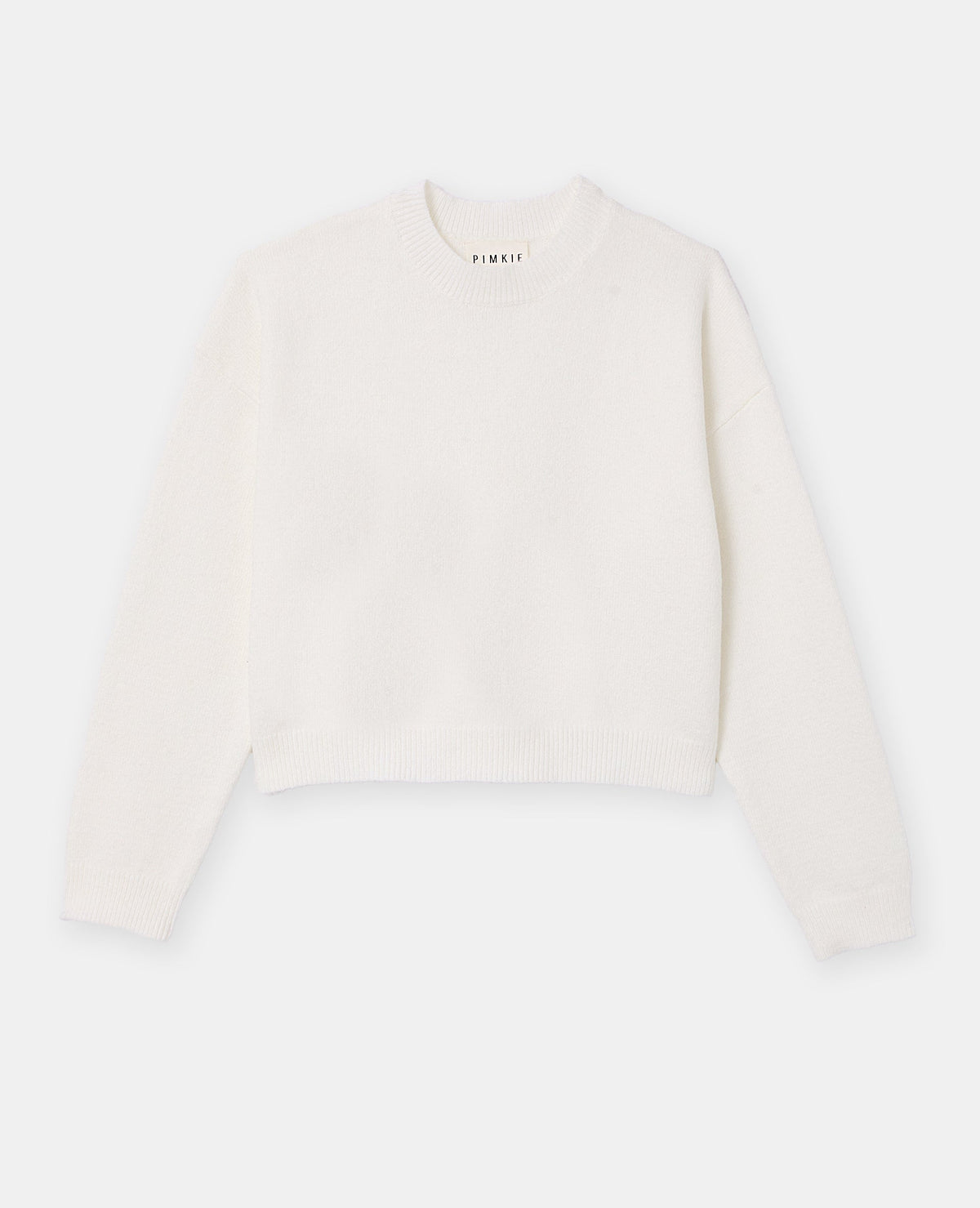 Pull court avec encolure ronde