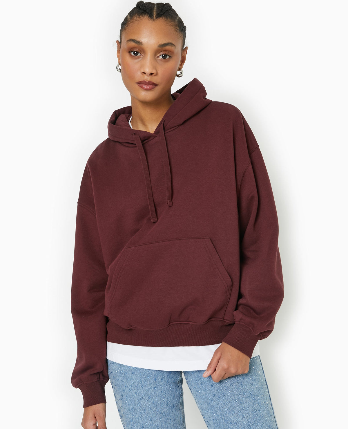 Sweat capuche avec poche devant