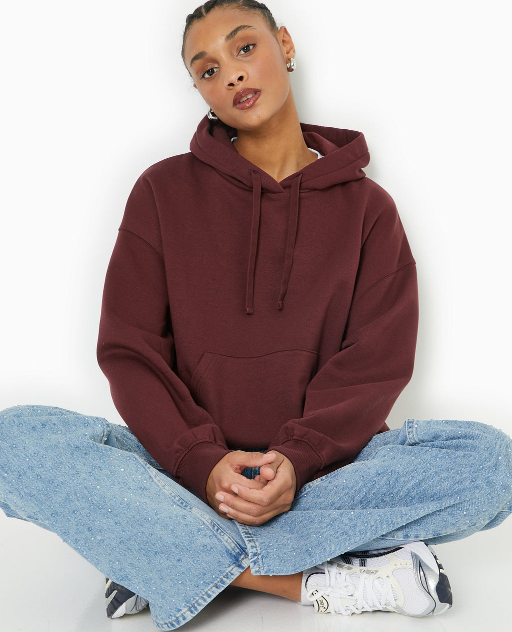 Sweat capuche avec poche devant