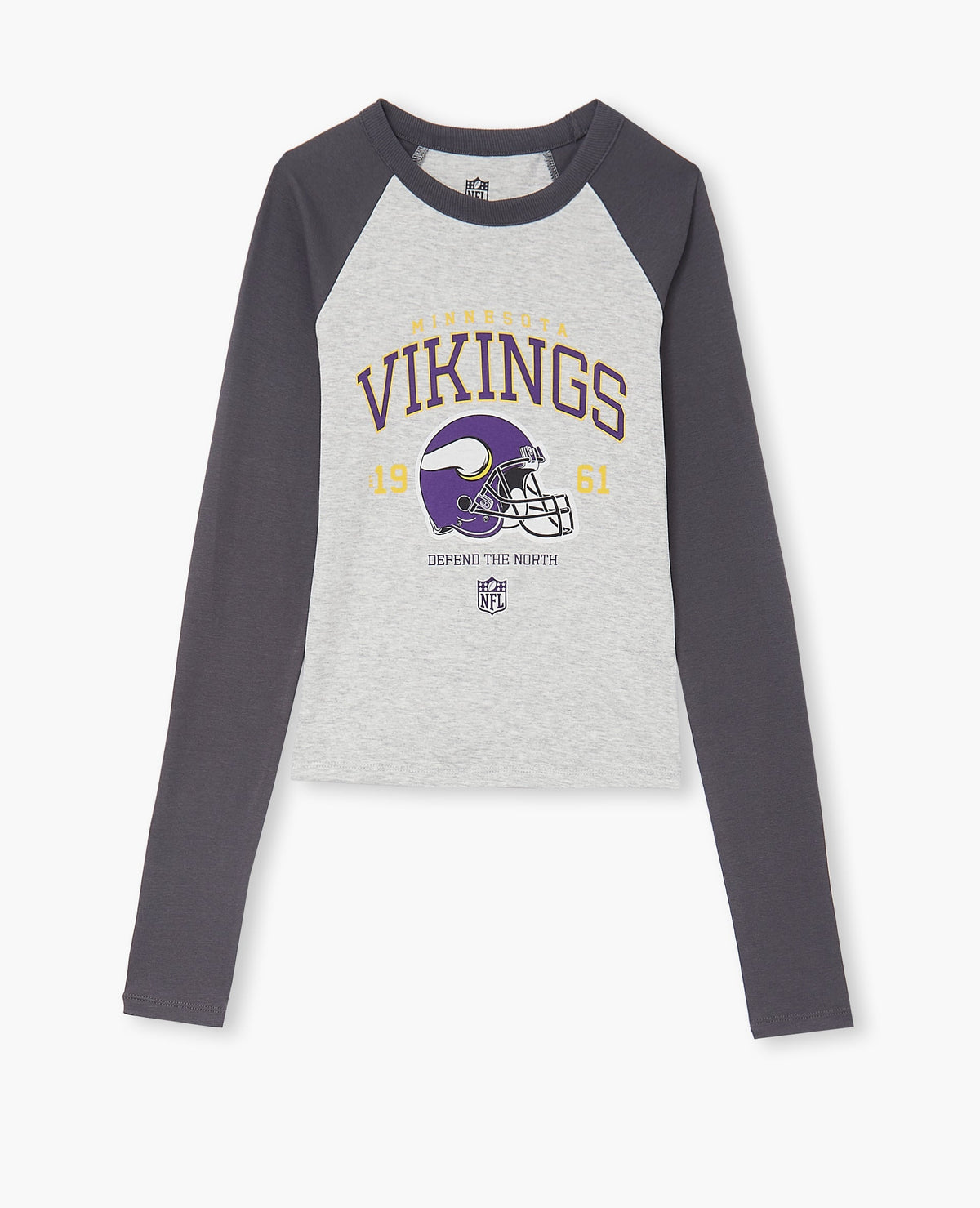 T-shirt manches longues raglans avec print devant
