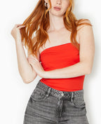 Top bustier avec revers