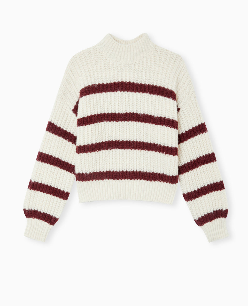 Pull grosse maille avec rayures