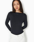 Body manches longues encolure bateau