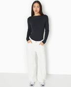 Body manches longues encolure bateau