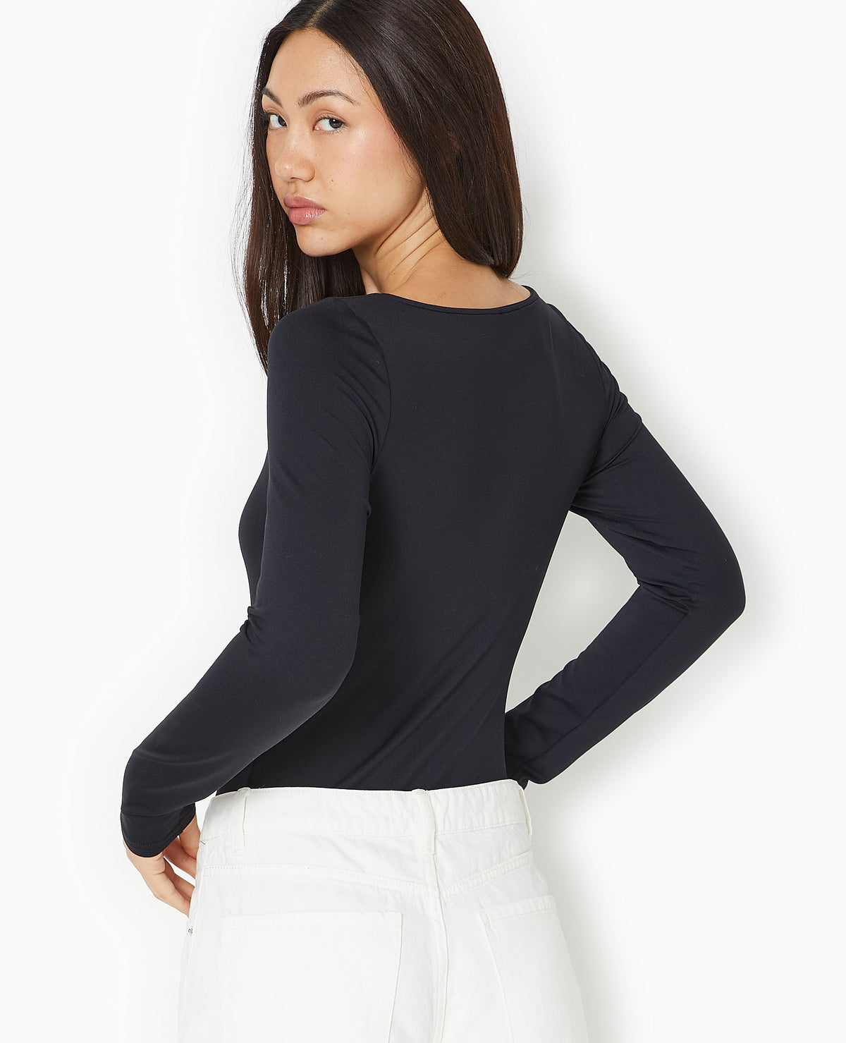 Body manches longues encolure bateau