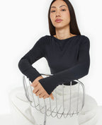 Body manches longues encolure bateau