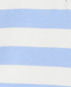 Pull col polo en maille rayée