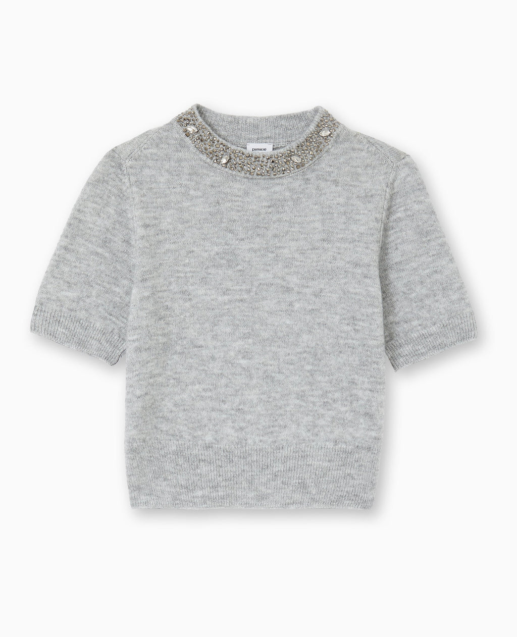 Pull manches courtes avec brillants