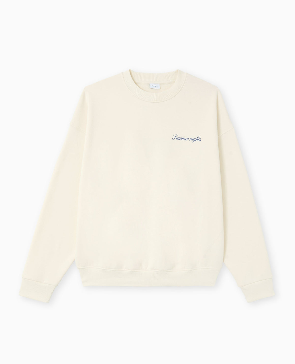 Sweat col rond avec print poitrine et dos