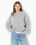 Sweat col rond avec broderie