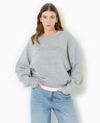 Sweat col rond avec broderie