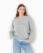 Sweat col rond avec broderie